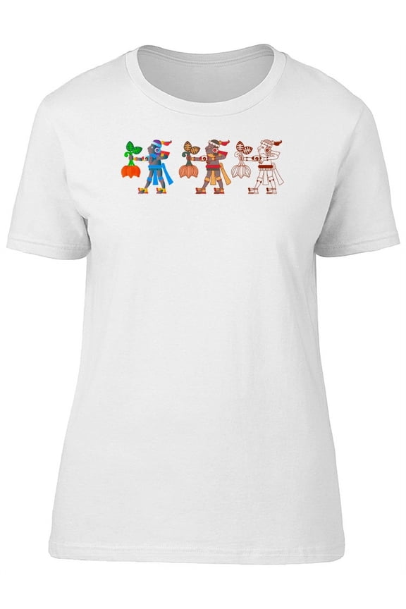 Aztec Cacao Design T-Shirt Women -Image by Shutterstock, Female Large