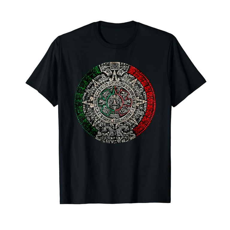 2-Pack Mayan Doomsday Calendar Embroidered Patches - Aztec Sun Stone Iron-On Or Sew-On Patch