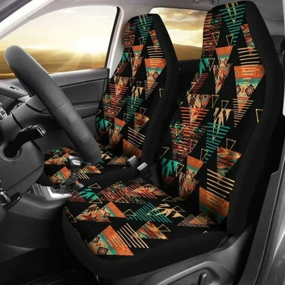 Aztec Car Seat Covers Pack of 2 Universal Front Seat Protective Cover
