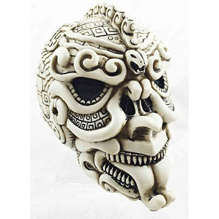 Aztec Civilization Snake Ape Warrior Tattoo Skull Figurine Halloween  Skeleton