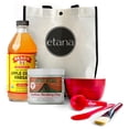thumbnail image 1 of Aztec Clay Premium Mask Set by Etana Beauty  All-In-One Kit Includes 1lb Aztec Secret Indian Healing Clay, 16oz Bragg's Apple Cider Vinegar, Natural Bamboo Bowl, Stir, Scoop, Brush & Tote, 1 of 7