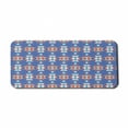 thumbnail image 1 of Aztec Computer Mouse Pad, Retro Layout of Triangles Composition Native Vibes, Rectangle Non-Slip Rubber Mousepad X-Large, 35" x 15" Gaming Size, Azure Blue Multicolor, by Ambesonne, 1 of 2