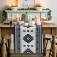 thumbnail image 1 of Aztec Cotton Linen Table Runner, Washable Table Runners for Kitchen, Dining Room, Holiday, Home Party Table Decor, 13x48 Inches, 1 of 9