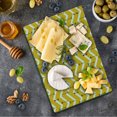 thumbnail image 1 of Aztec Cutting Board, Tribal Arrows over Zig Zag Chevron Background Hippie Punk Contemporary, Decorative Tempered Glass Cutting and Serving Board, Small Size, Earth Yellow White Black, by Ambesonne, 1 of 1
