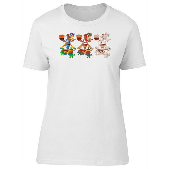 Aztec Drawings Design Tee Women's -Image by Shutterstock