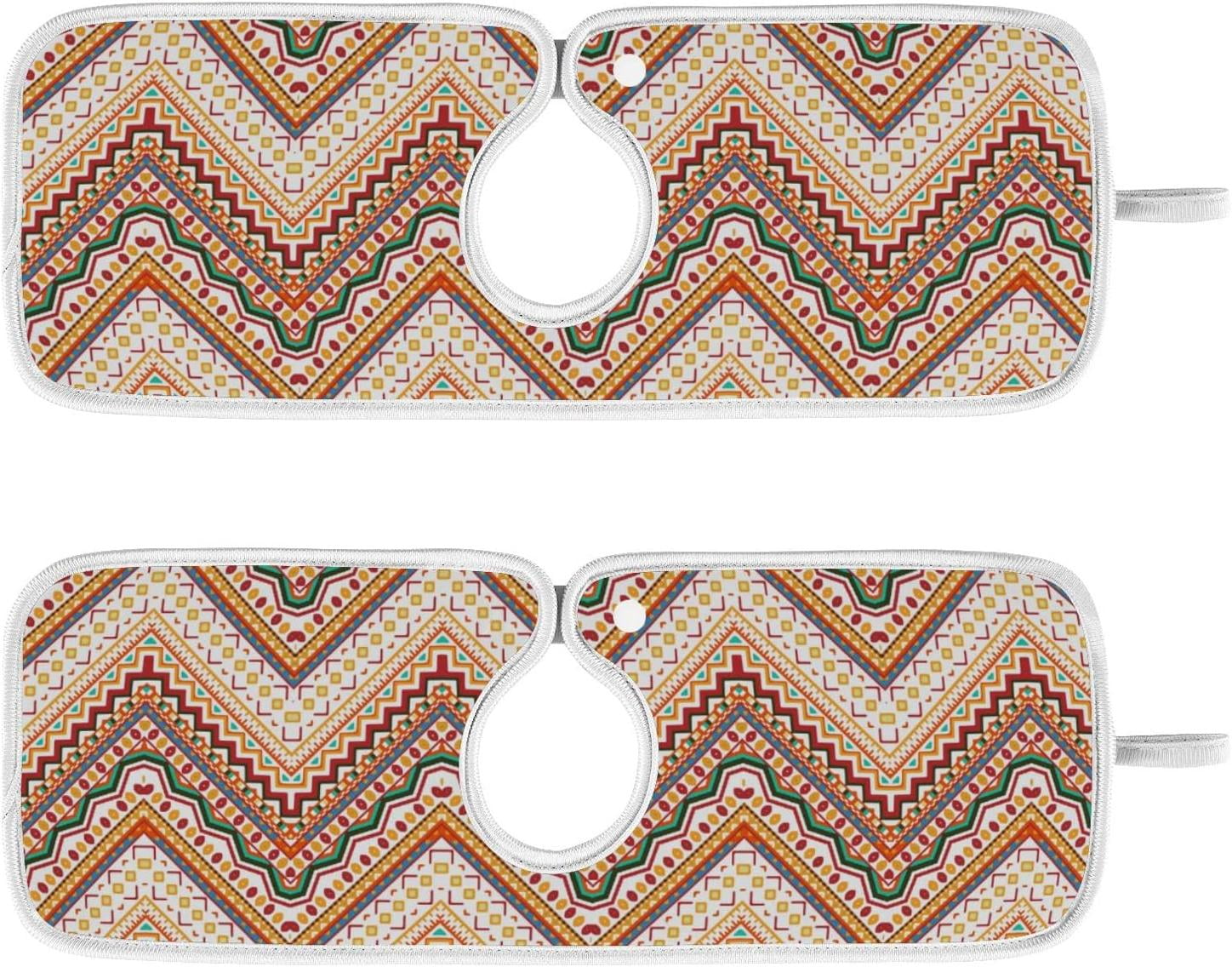 Aztec Ethnic Chevron Sink Splash Guard for Faucet 2 Packs Faucet ...