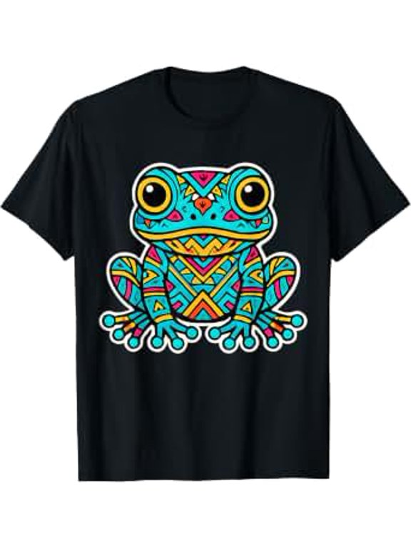 Aztec Frog Mexican Ancient Mesoamerican Mythology Art Classic Theme T-Shirt