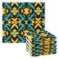 thumbnail image 1 of Aztec Geometric Abstract Pattern Dish Towels 6 Pack Kitchen Cleaning Dish Cloths Absorbent Reuseable Cleaning Cloths 11'' x 11'', 1 of 9