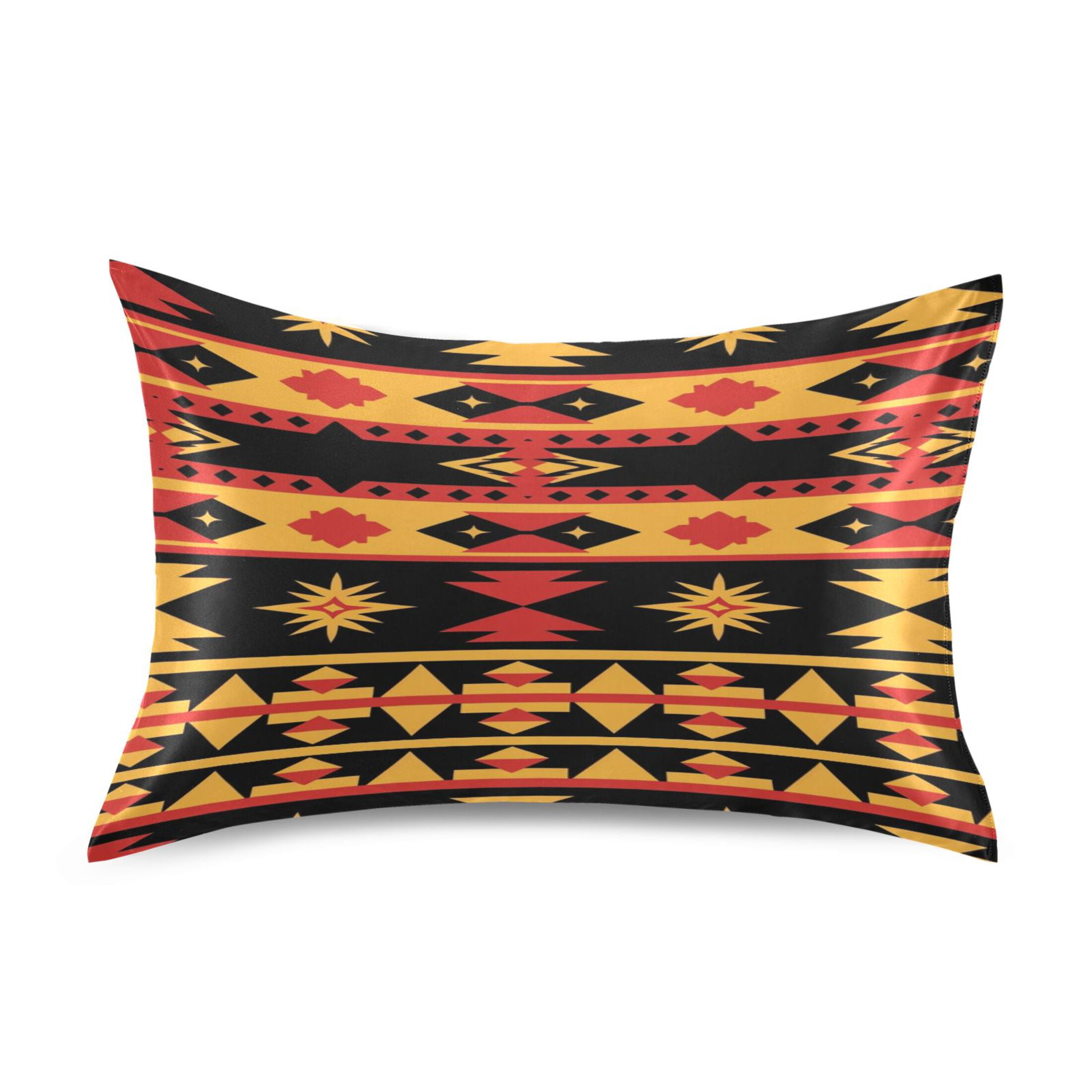 Aztec Geometric Abstract Pattern King Size Satin Pillowcase 40''x20 ...