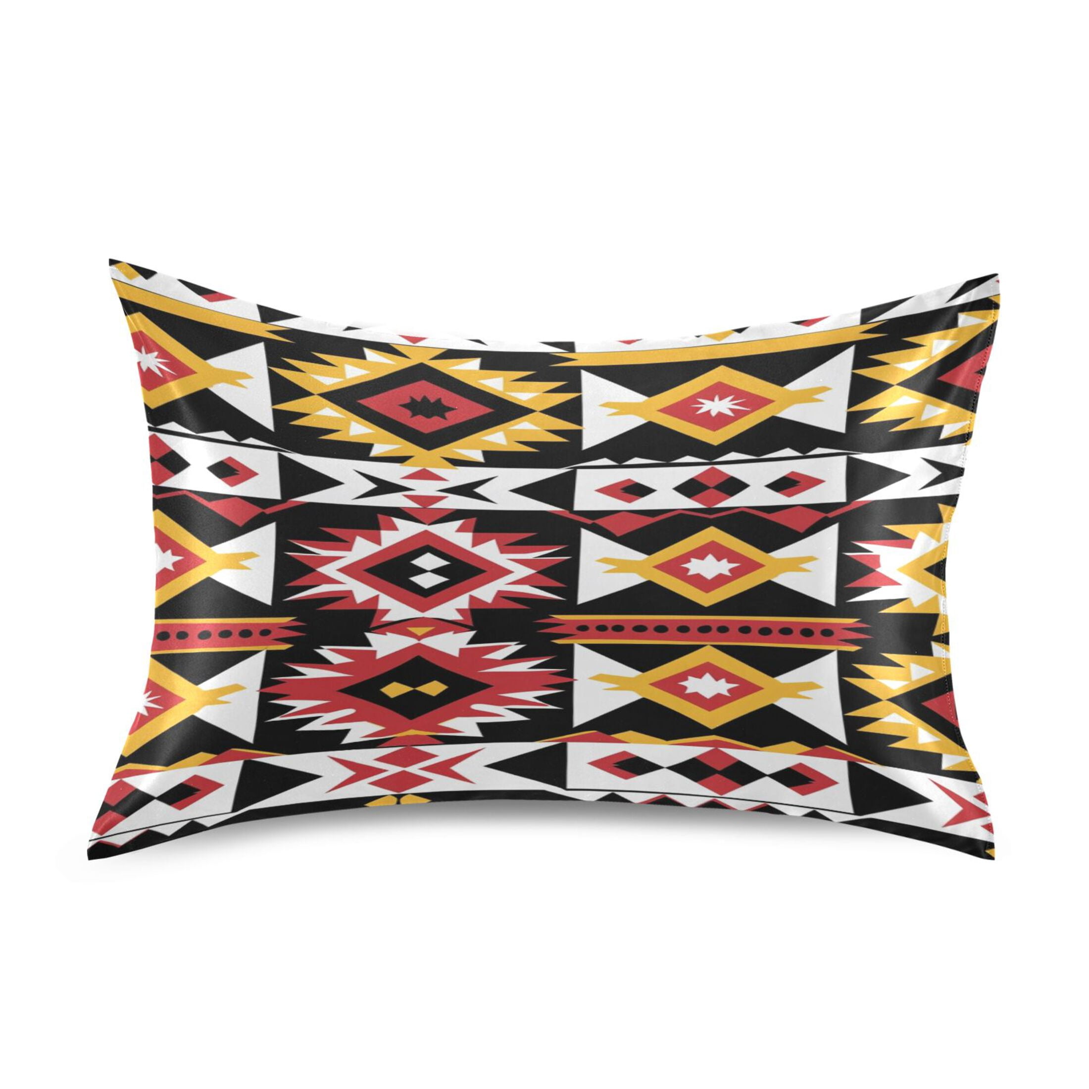 Aztec Geometric Abstract Pattern Standard Size Satin Pillowcase 20''x26 ...