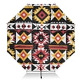 Aztec Geometric Abstract Pattern Umbrella Folding Sun Umbrella Travel ...