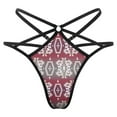 thumbnail image 1 of Aztec Geometry Pattern Open Type Women's Panties Crotch Opening G-strings Thongs Lingeries Underwear, 1 of 7