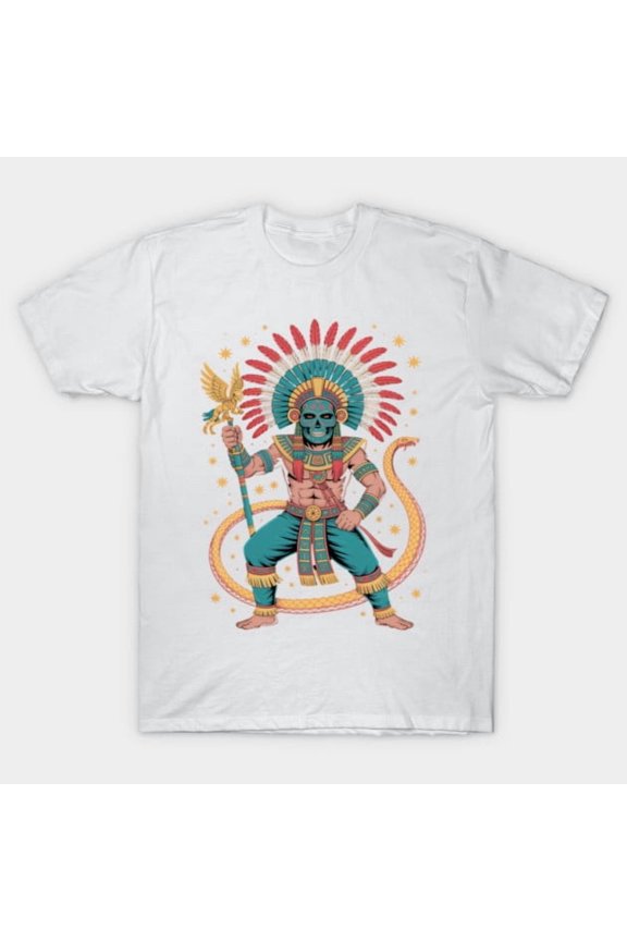 Aztec God Culture Mayan Inspired Retro Mythology Mesoamerican Graphic H026 Unisex T-Shirt, Up to 5XL