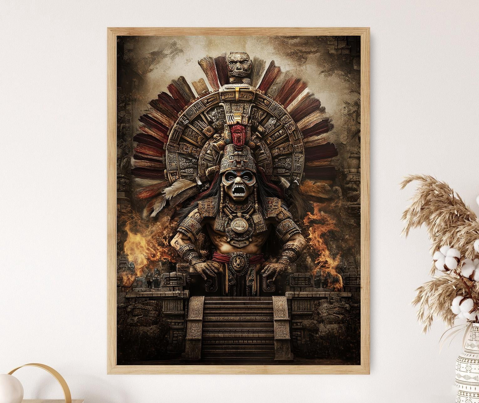 Aztec God Tezcatlipoca Of The Toltec Peoples Poster , Poster Print Only ...