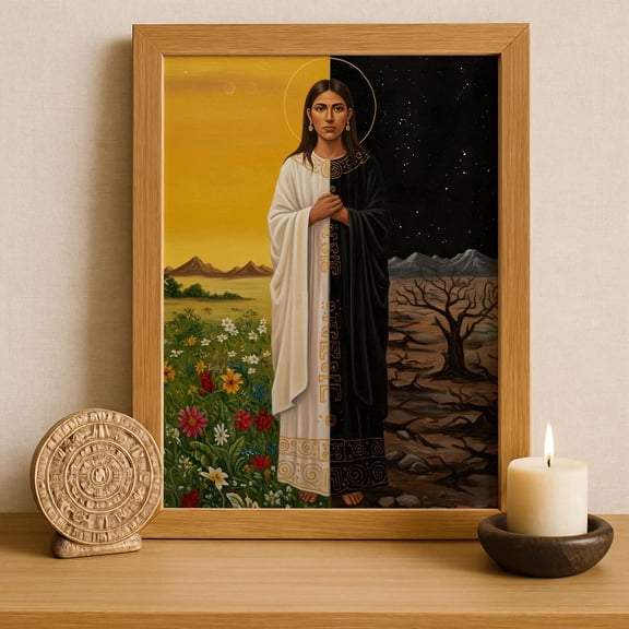 Aztec Goddess of Purification Tlazolteotl Wall Art Print