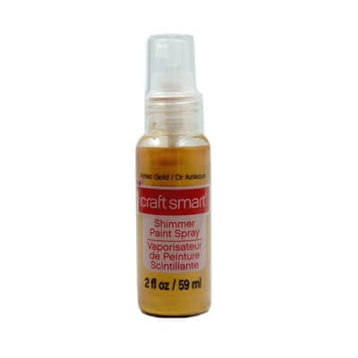 Aztec Gold Shimmer Paint Spray by Craft Smart – Metallic Finish for Porous & Non-Porous Surfaces - Water-Based - 12 Pack