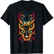 Aztec Jaguar Ancient Warrior Native Mexican Design Great Tee T-Shirt