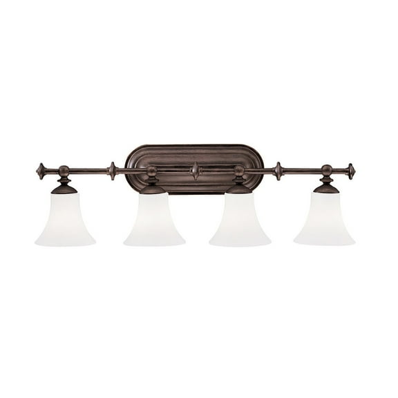 Aztec Lighting Transitional 4-light Olde Auburn Bath/Vanity Light