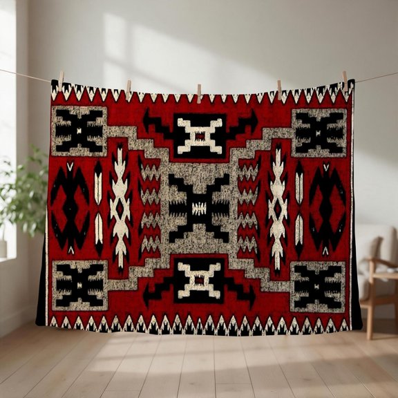 Aztec Nation 10 Throw Blanket couch cozy soft plush fuzzy picnic outdoor blanket
