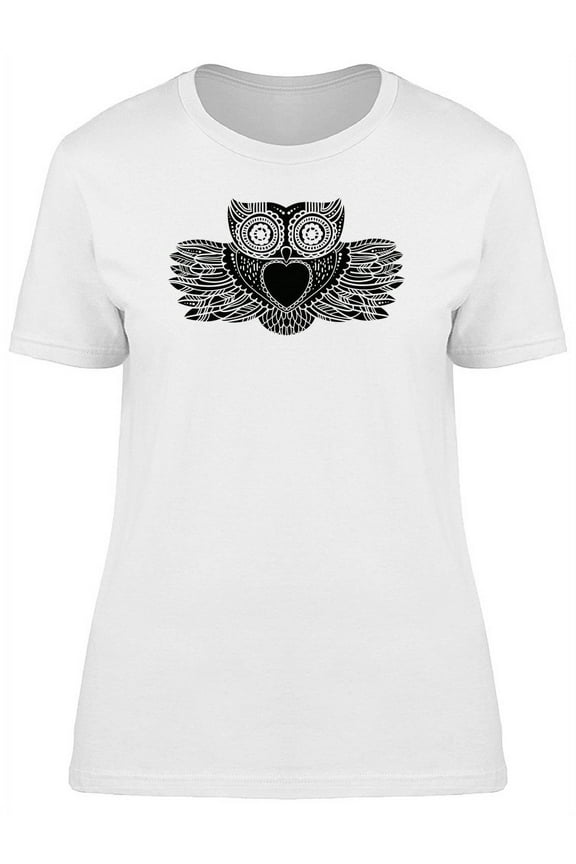 Aztec Owl Tattoo T-Shirt Women -Image by Shutterstock, Female Medium