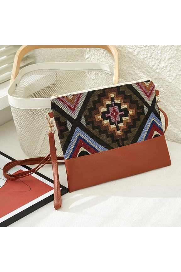 Aztec Pattern Mini Clutch / Crossbody Bag