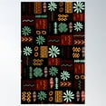 thumbnail image 1 of Aztec Pattern Poster Wall Art, Modern Wall Decor For Living Room Bedroom, 24x36 UNFRAMED, 1 of 3