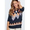 thumbnail image 1 of Aztec Pattern With Glitter Accent Sweater, 1 of 6