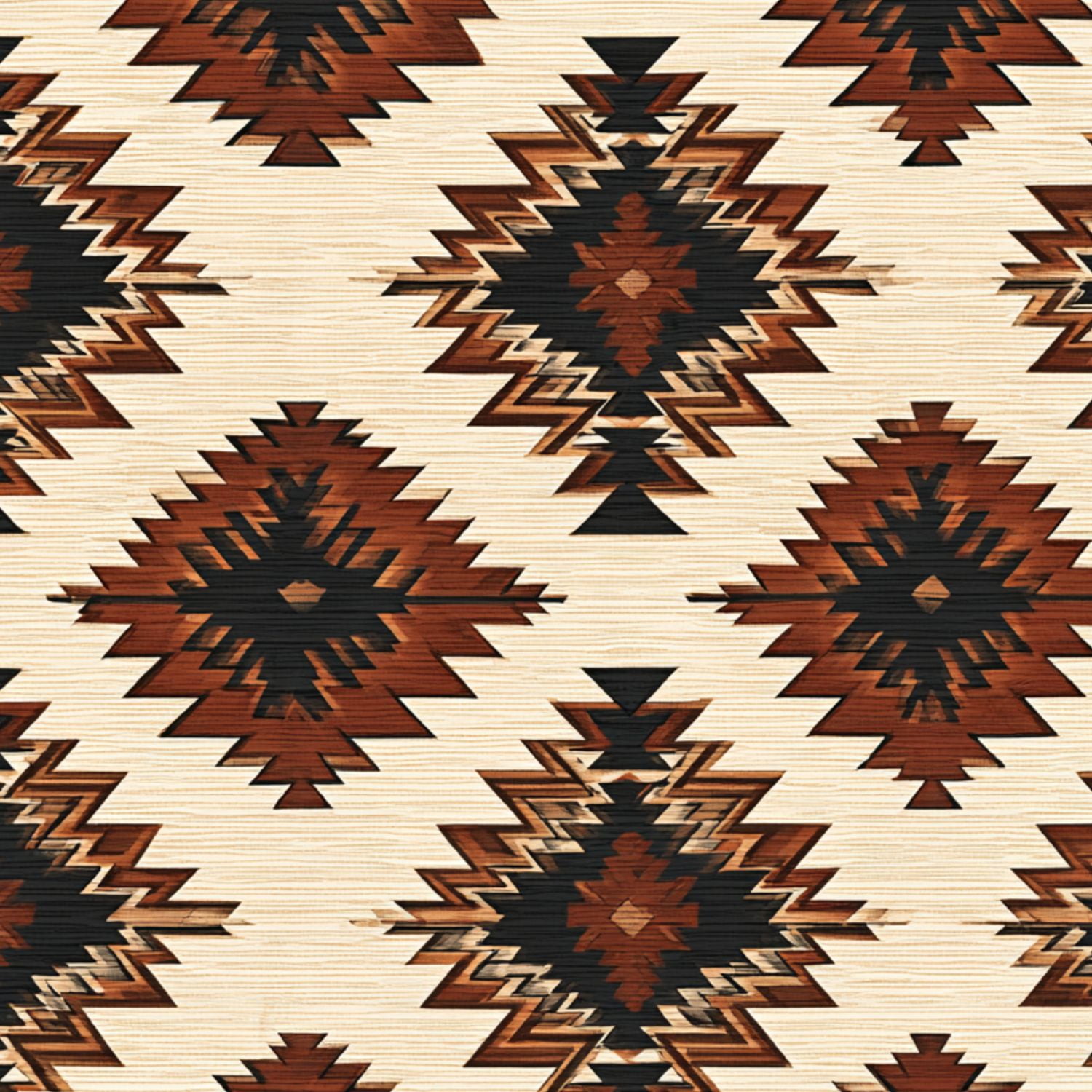 Aztec Peel and Stick Wallpaper Geometric Diamond Earthy Tones Vintage Texture Wall Mural 23.6in x 9.8ft Self Adhesive Removable Wall Paper Renter Friendly Wallpaper for Nursery Bedroom Cabinets