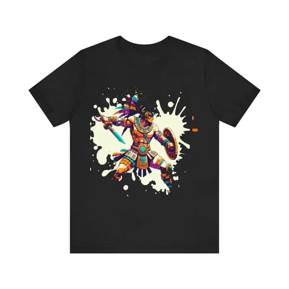 Aztec Pixel Warrior - Jersey Short Sleeve Tee
