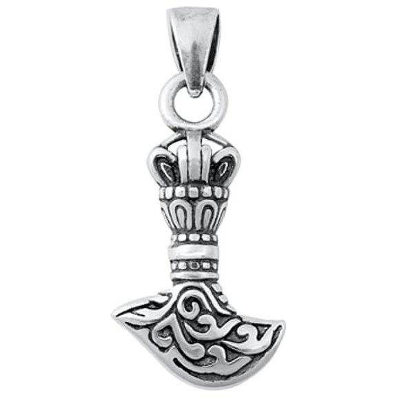 Aztec Plain 925 Sterling Pendant With Jewelry Gift Box