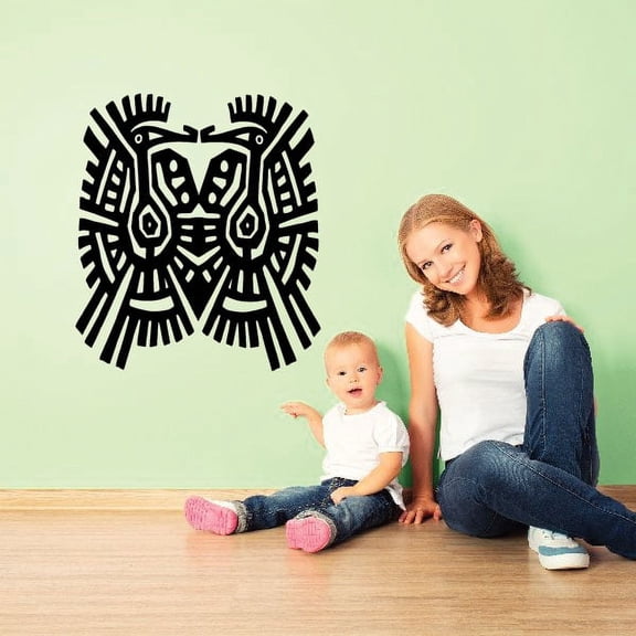 Aztec Quetzalcoatl Bird Decal - 36 Inches