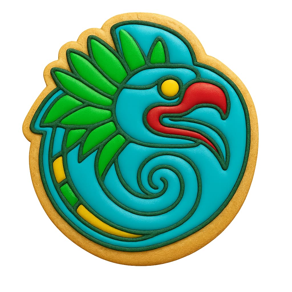 Aztec Quetzalcoatl Emblem Cookie Cutter - 4x3.75