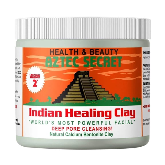 Aztec Secret Indian Healing Clay, 100% Natural Bentonite Body & Facial Mask, 1 lb