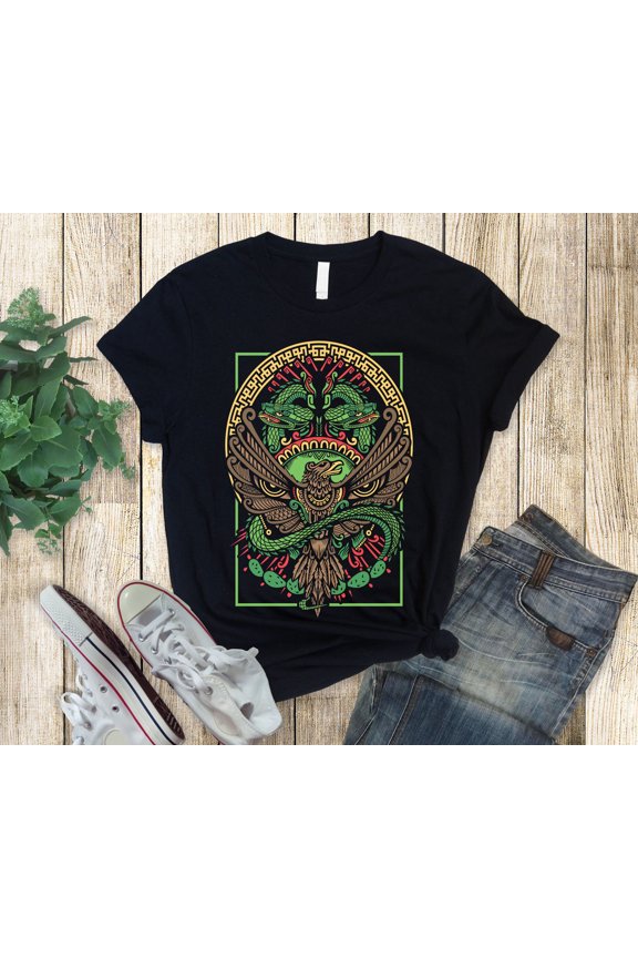 Aztec Serpent Eagle - Aguila Azteca - Mexico - Unisex T-Shirt