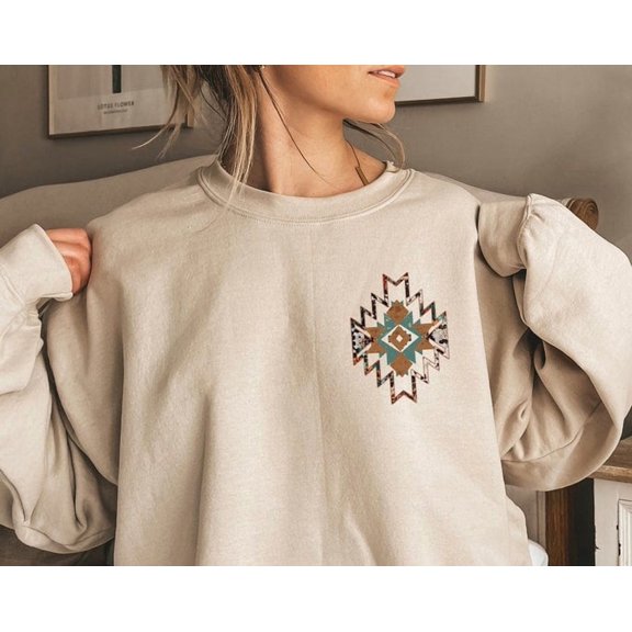 Aztec Shirt, Women'S Country Shirt, Aesthetic Cowgirl Sweatshirt, Rodeo Hoodie, Cowboy Shirt, Valentines S For Her, Ethnic Shirts, E5689, Sweatshirt Size S-5Xl