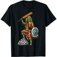 thumbnail image 1 of Aztec Skull Warrior T-Shirt, 1 of 5