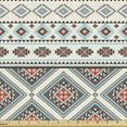 thumbnail image 1 of Ambesonne Aztec Fabric by the Yard Upholstery, Retro Style Native Ornaments, 1 Yard, Champagne Mauve Taupe, 1 of 4