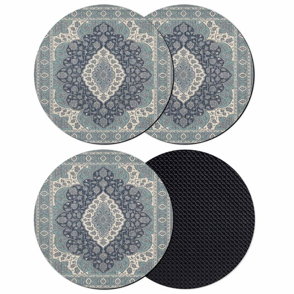Aztec Southwest Coasters Set of 4, Absorbent Coasters for Drinks, Boho Vintage Ethnic Abstract Floral Art Coaster for Desk Coffee Table Protection, Home Decor House Warming Gifts 4"
