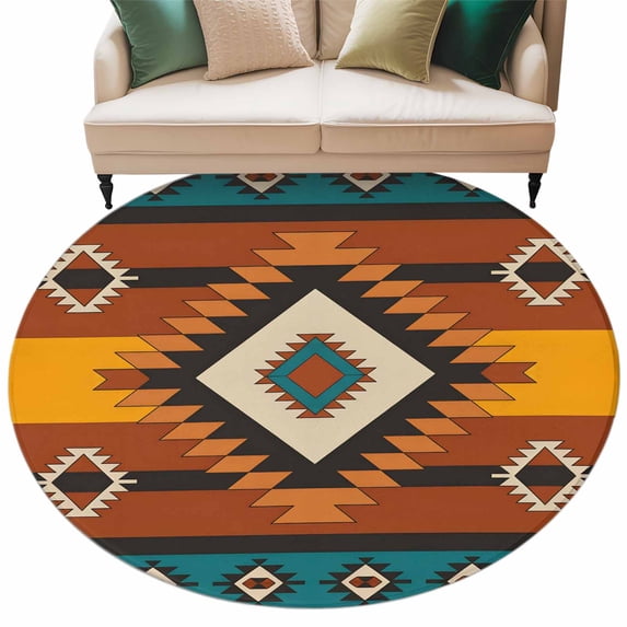 Aztec Red Area Rug Aztec Southwest Large Area Rugs for Bedroom Living Room, Soft Non Slip ...