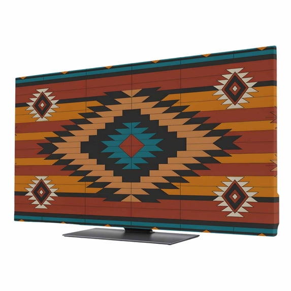 Aztec Southwest TV Cover for 24 Inch Screen, Stretch Fabric Dustproof ...