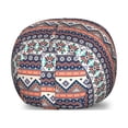 thumbnail image 1 of Aztec Storage Toy Bag Chair, Cultural Design of Horizontal Zigzags and Lines, Stuffed Animal Organizer Washable Bag, Large Size, Salmon Night Blue Tan, by Ambesonne, 1 of 3