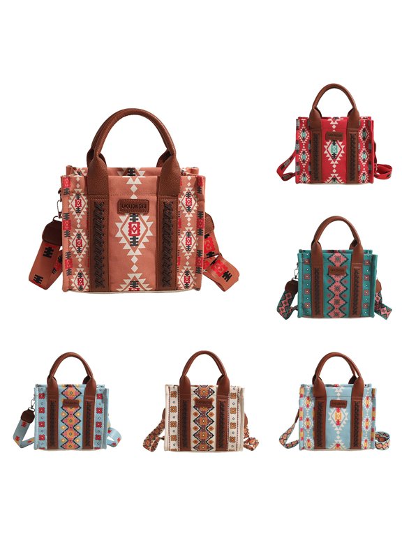 Aztec Style Tote Bohemian Style Shoulder /handbag Ethnic Style Shoulder Large Capacity Travel Fashion And Versatile Tote