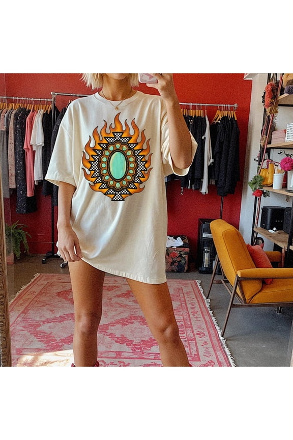 Aztec T-Shirt: Western Graphic Tee All Size S-5Xl