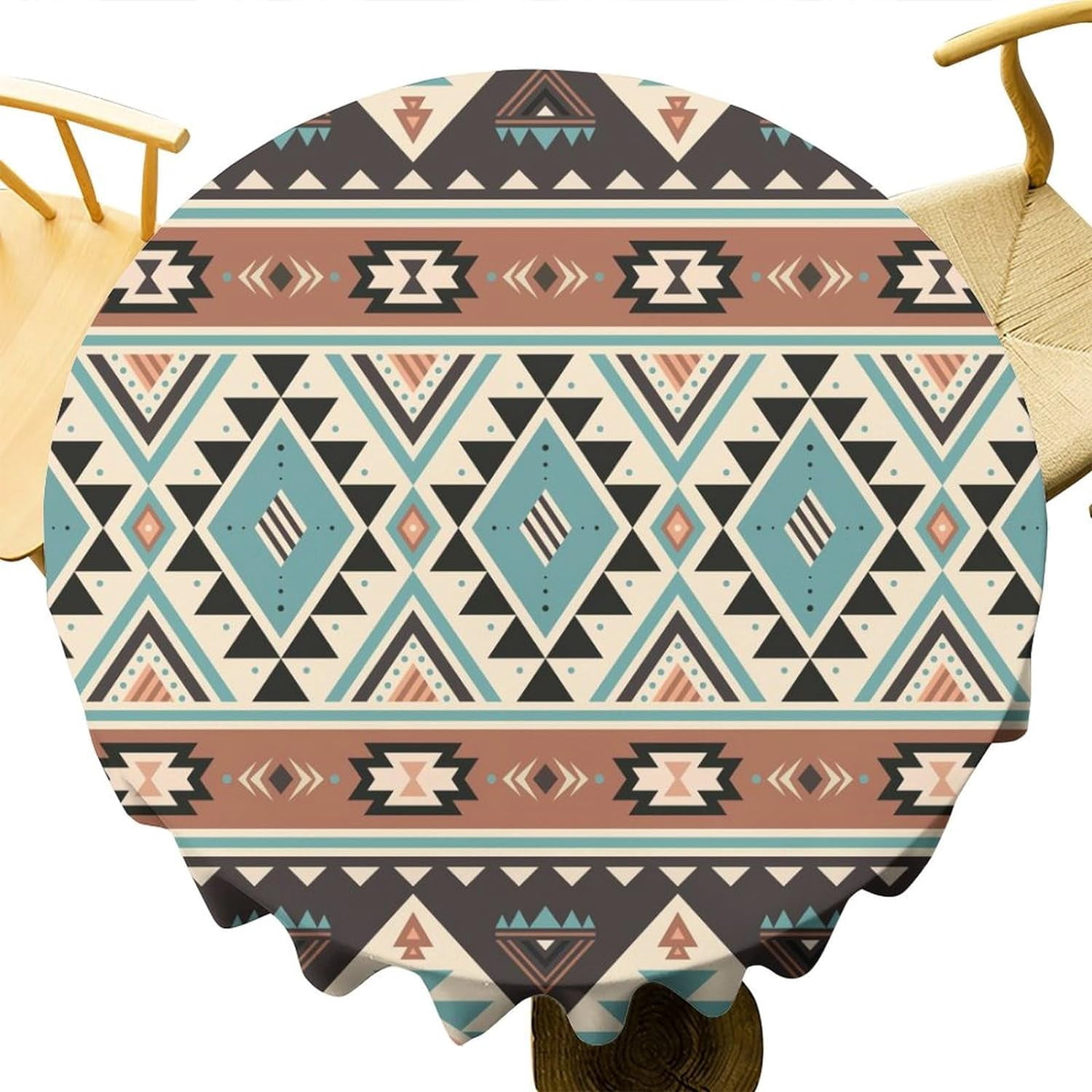 Aztec Tablecloth Ethnic Tribal Geometric Design Vintage Style Table ...