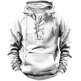 thumbnail image 1 of Aztec Tactical Sweatshirts Mens Lace Up Vintage Hoodies Pullover Cargo Sweatshirts Outfits Long Sleeve Multic Pockets, 1 of 4