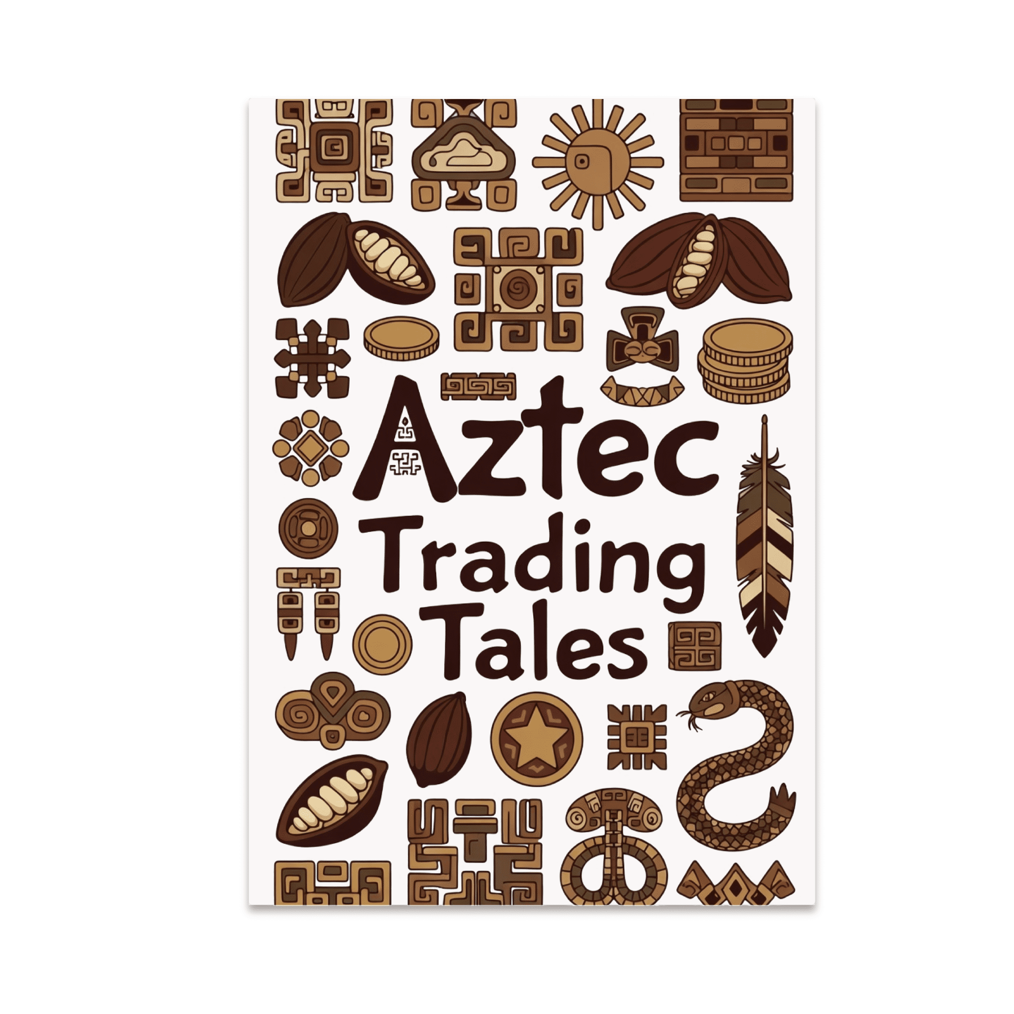 Aztec Trading Tales Art - Home Decor Enthusiast - 13x19 Poster Print ...