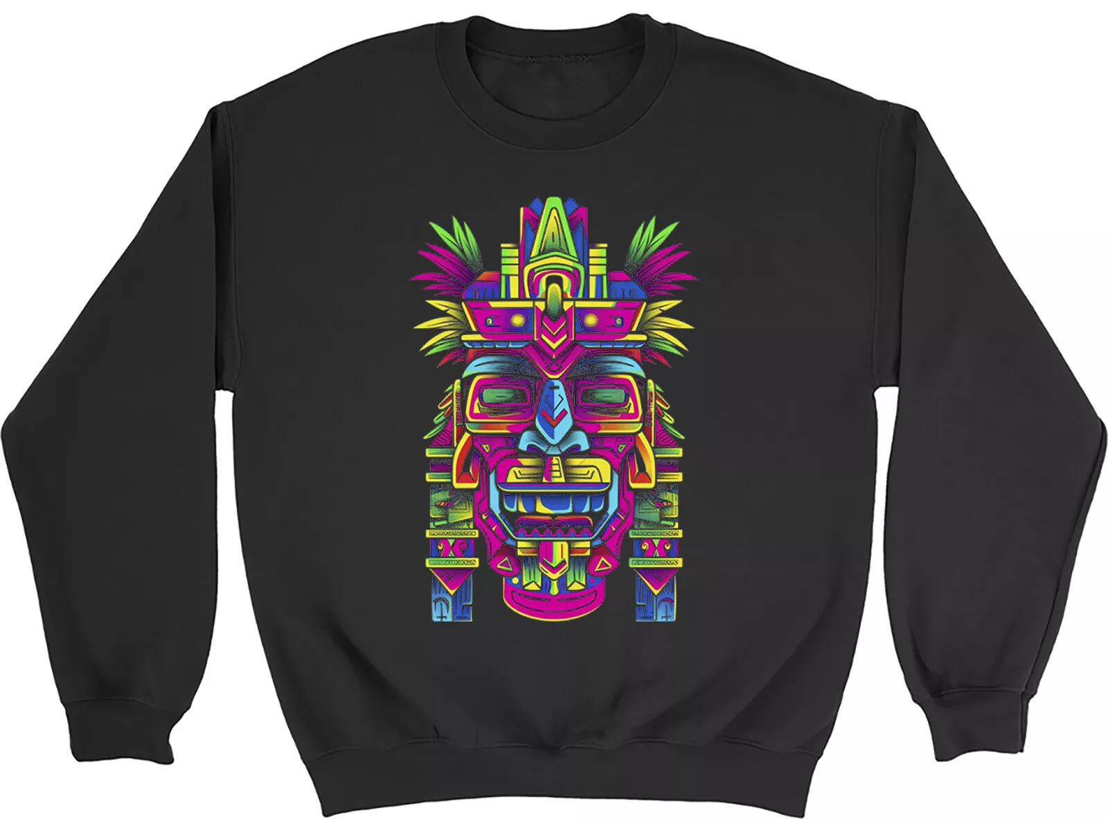 Aztec Tribal King Sweatshirt Mens Womens Jungle Warrior Gift Jumper
