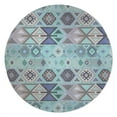 thumbnail image 1 of Aztec Tribal Mint Indoor Floor Mat by Kavka Designs, 1 of 3