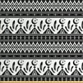thumbnail image 1 of Ambesonne Aztec Fabric by the Yard Upholstery, Trippy Moon Feather Pattern, 10 Yards, Black and White, 1 of 4