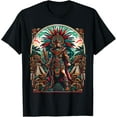 thumbnail image 1 of Aztec Warrior Mexico Native Mexican Aztec Civilization T-Shirt Tee, 1 of 4
